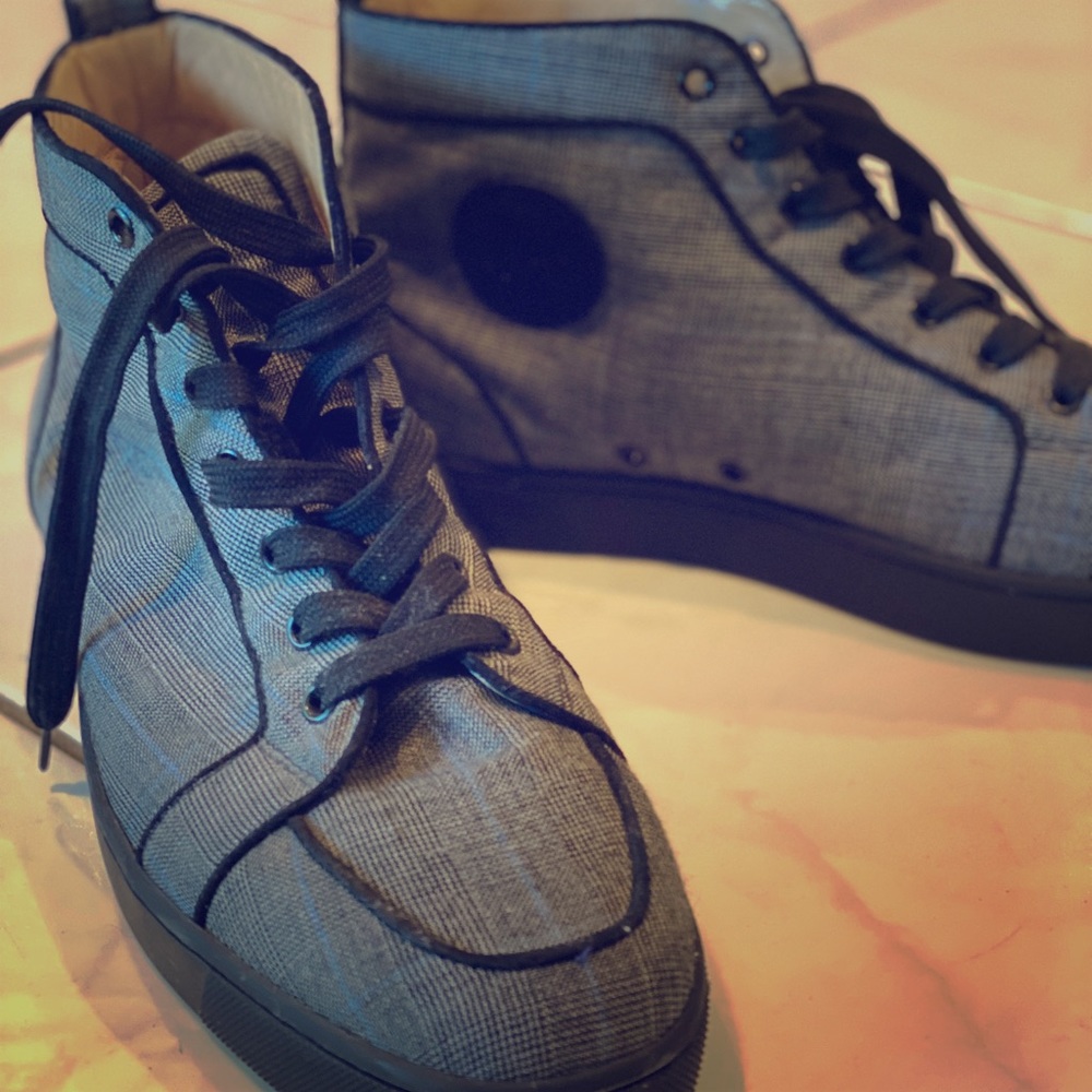 Christian Louboutin lace up sneakers